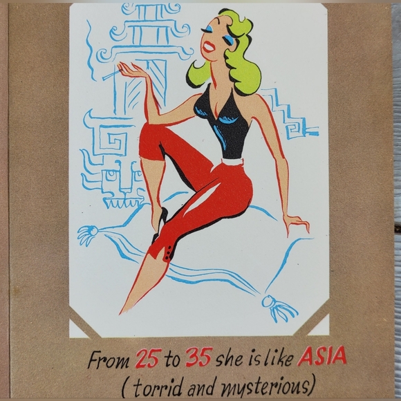 1940s Naughty Multi-Page Birthday Card - A Nova Laugh - Made In USA - Funny - ! - Picture 5 of 11